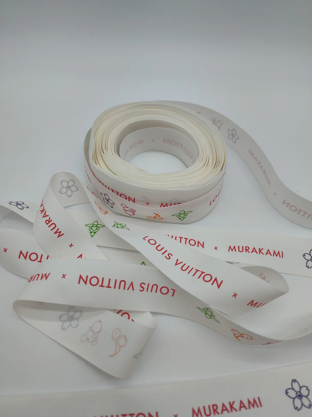 LOUIS VUITTON x MURAKAMI 12 Yard Ribbon White Multicolor Gift Wrap 1